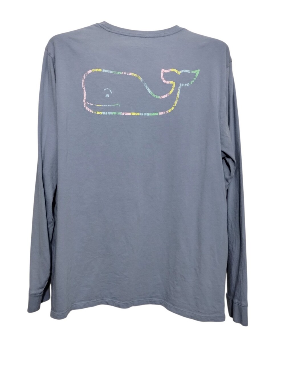Vineyard Vines Long-Sleeve Tee Mens XL Vintage Whale Graphic Pocket Preppy